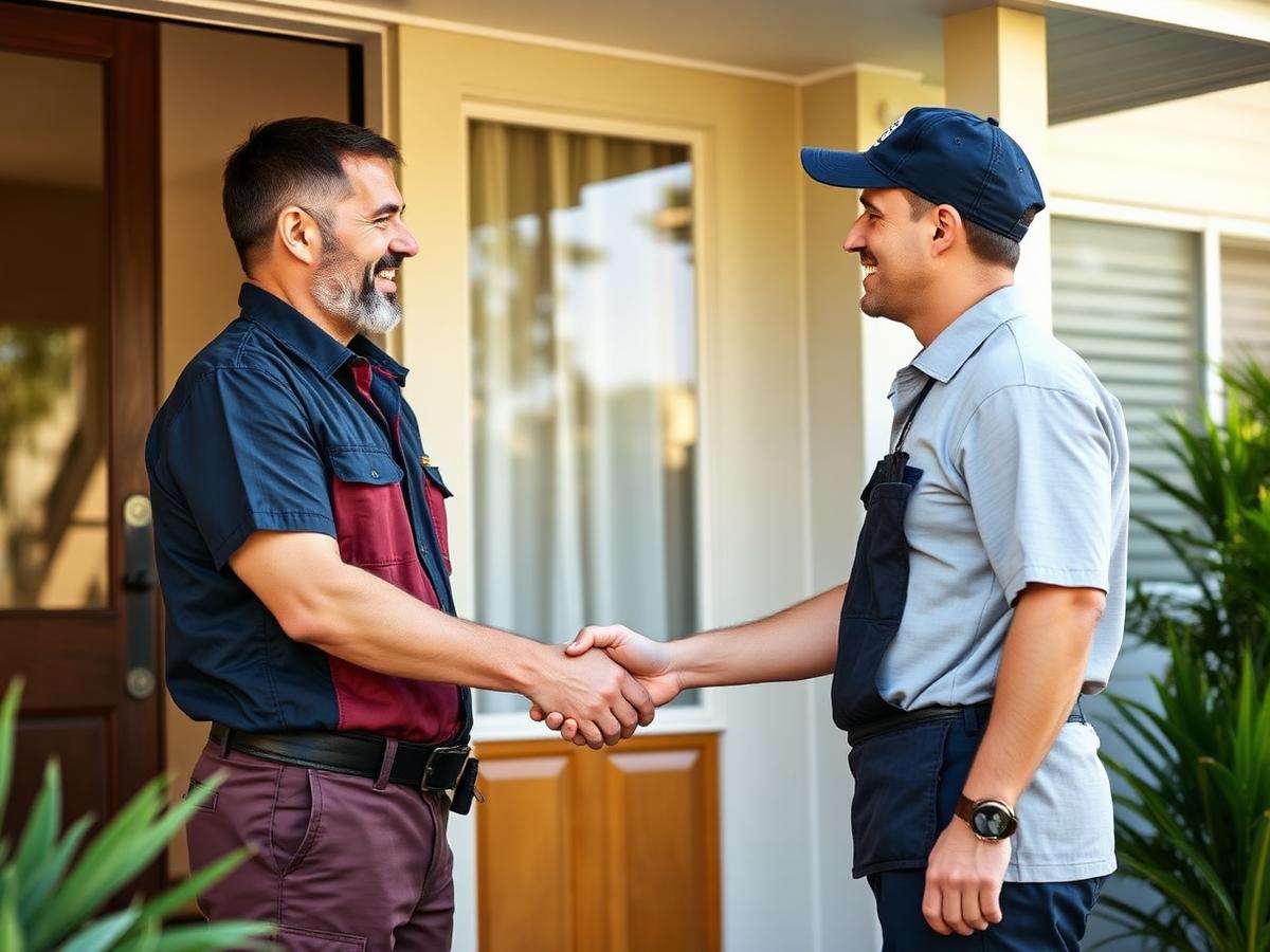Westgate technician greeting customer